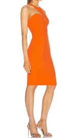 BANDAGE MIDI DRESS IN ORANGE