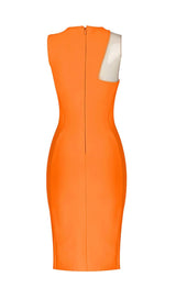 BANDAGE MIDI DRESS IN ORANGE