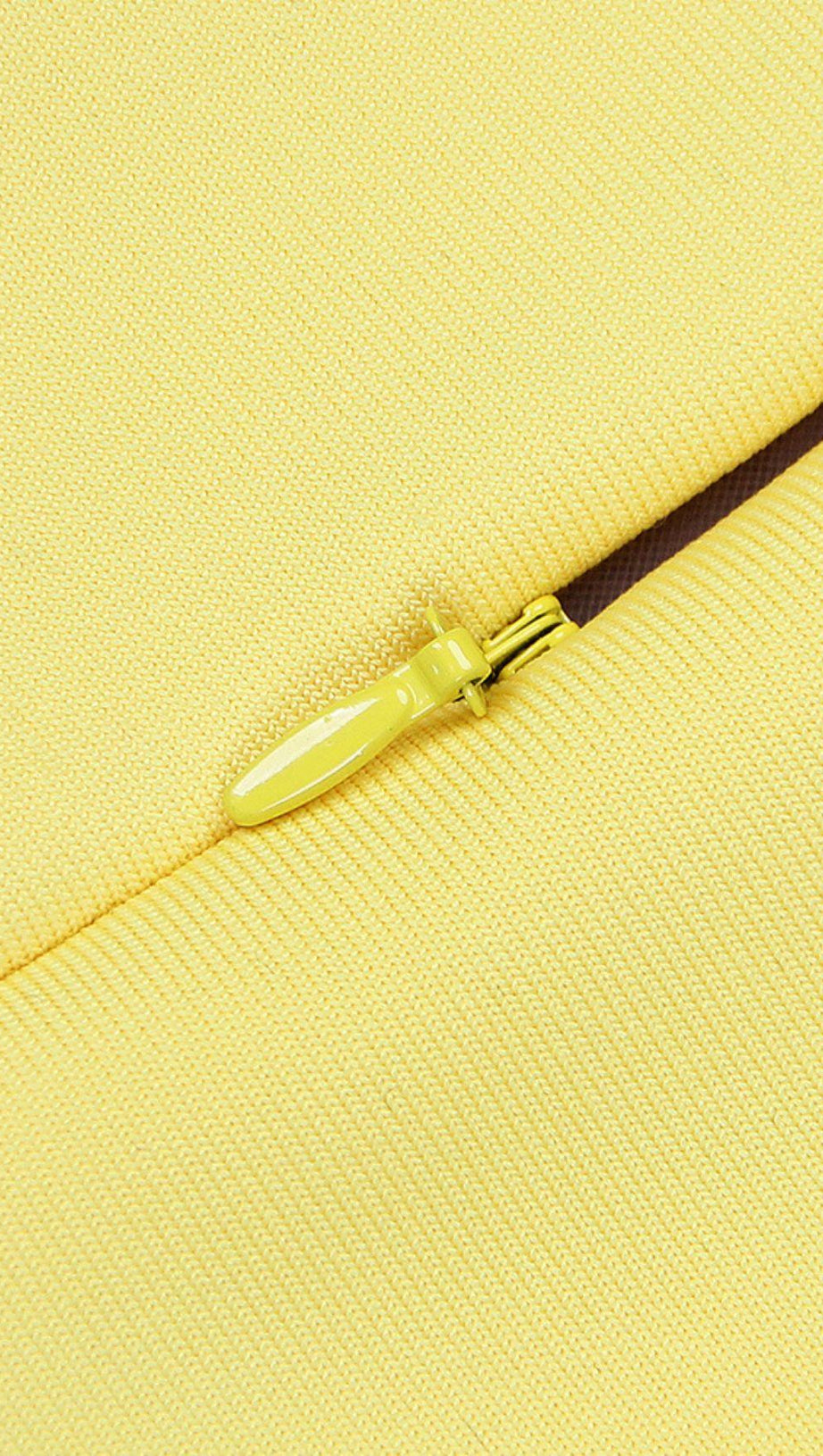 MINI ABITO CON FIORI DI CRISTALLO GIALLO