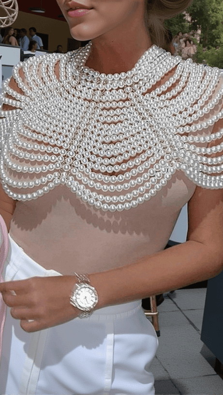 Bryslyn Perlen-Schulterkette