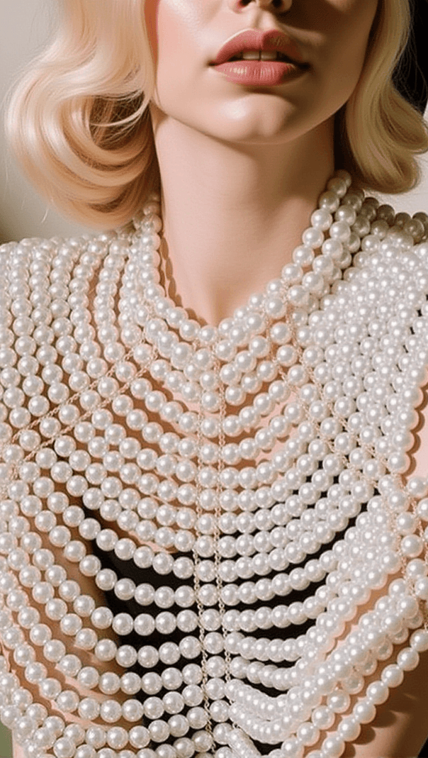 AIIZIE BRYSLYN PEARL SHOULDER CHAIN - product image