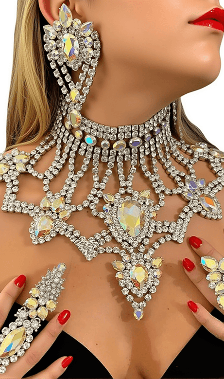 Brixie Diamond Flower Accessory Set