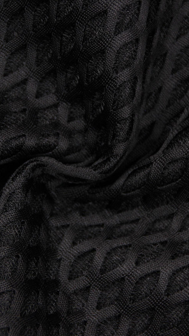 MINIKLEID IN KORSETTFORM, REGENSCHIRMFORM, IN SCHWARZ