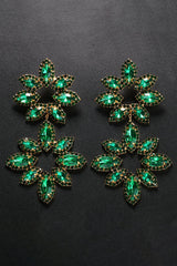 Brittanie Flower Rhinestones Earrings