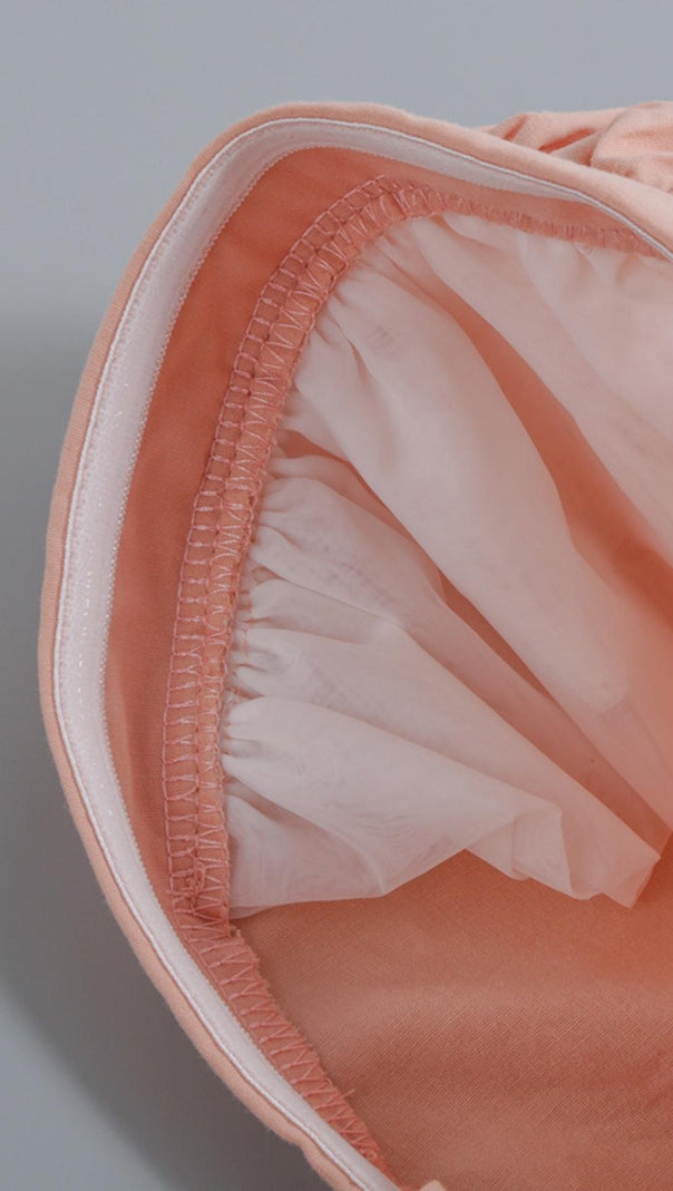 ABITO MIDI CON MANICHE A SBUFFO ROSA CIPRIA