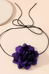 Brinny Oversized Floral Collar Necklace Accessory