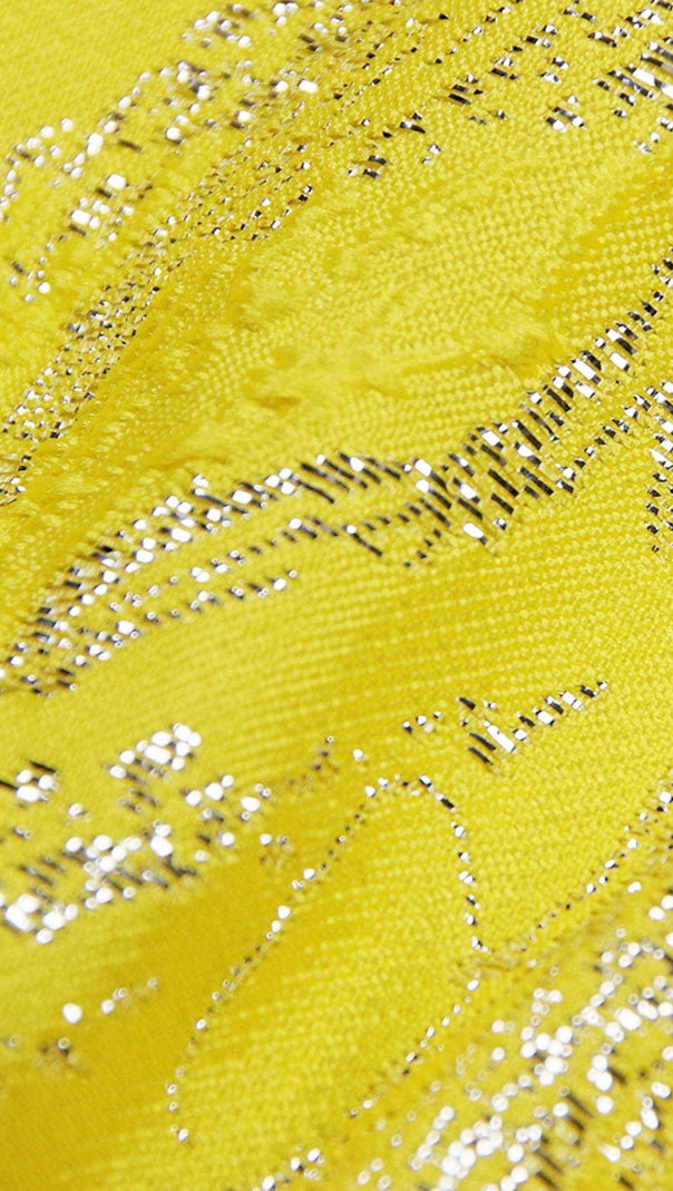 JACQUARD-ZWEITEILIGES SET IN BLAU