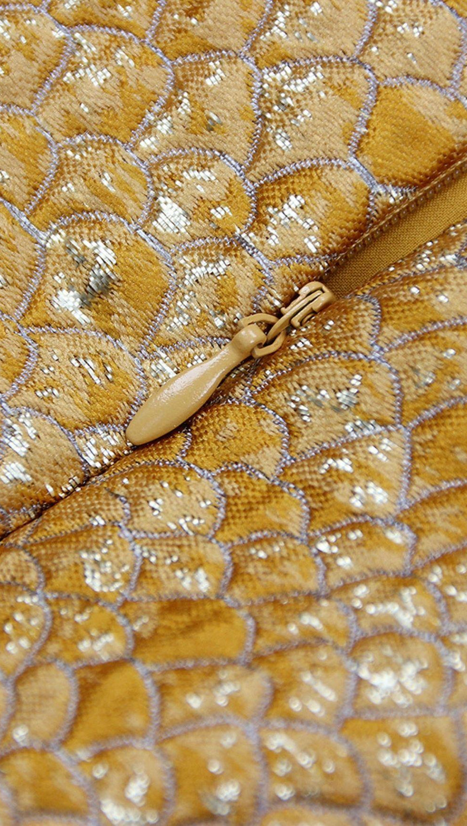 JACQUARD LACE UP MINI DRESS IN TAN