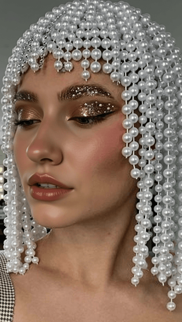 AIIZIE DALIYAH PEARL FRINGE HAIRBAND - product image