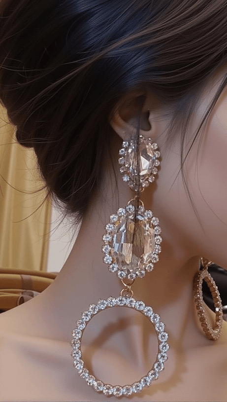 Deeandra Blumen-Diamant-Creolen