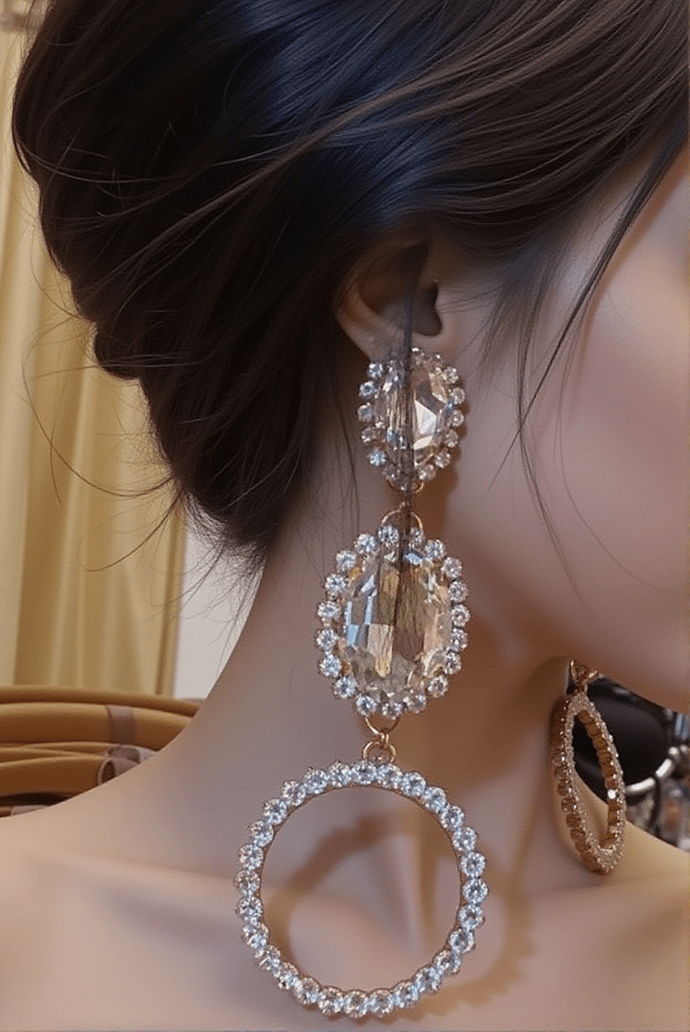 Deeandra Blumen-Diamant-Creolen