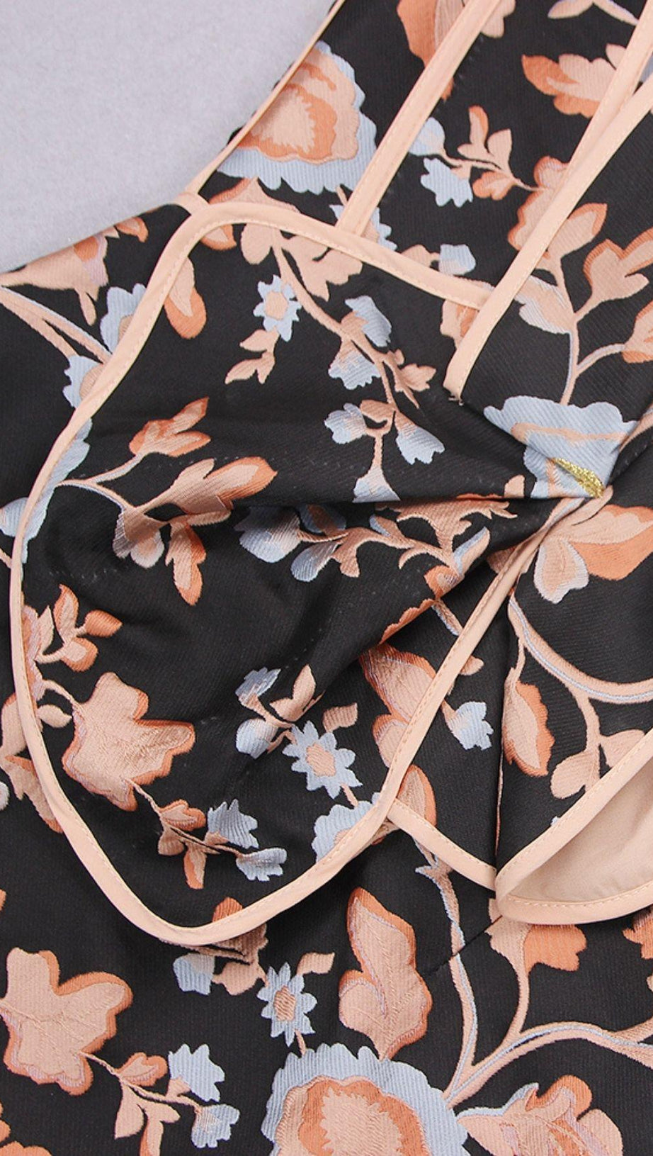 STRAPLESS SPLIT MIDI DRESS