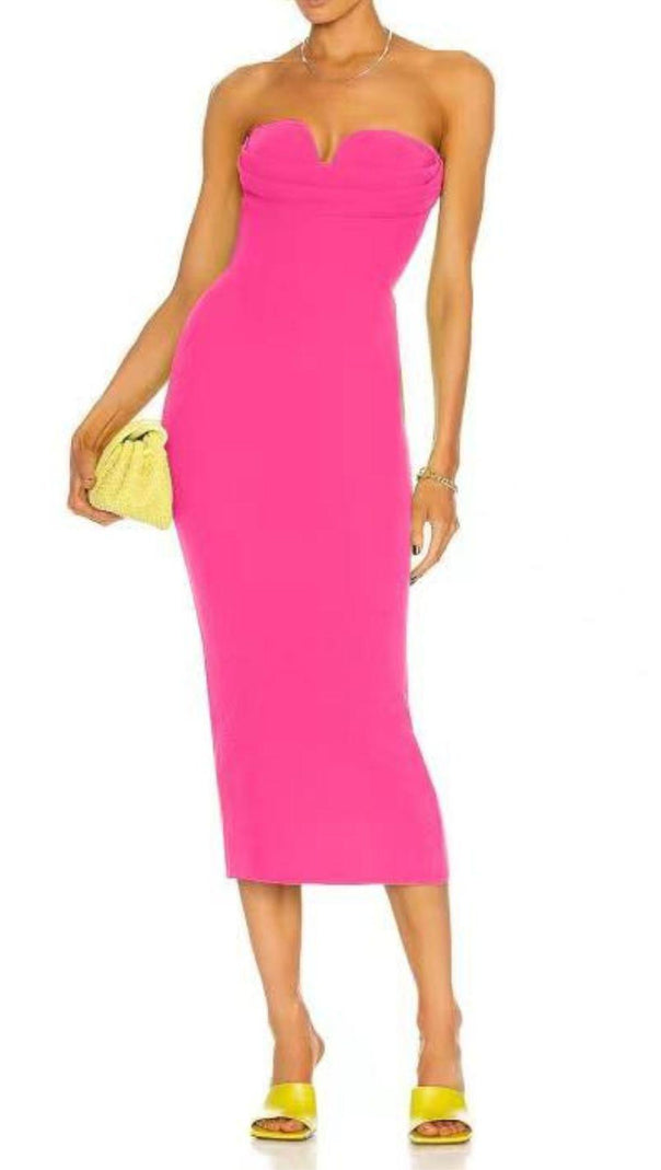 AIIZIE STRAPLESS BANDAGE DRESS - product image