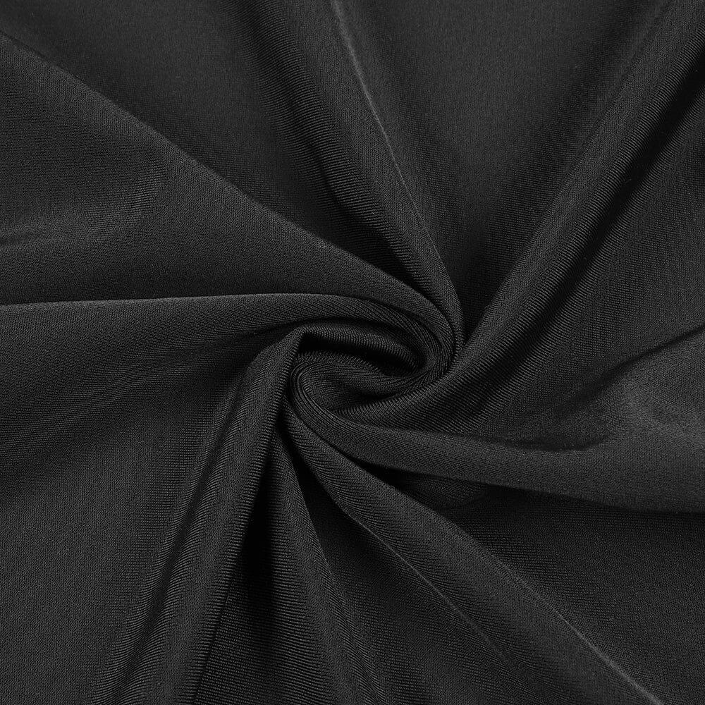 AIIZIE BLACK V NECK SPLIT THIGH MAXI DRESS - product image