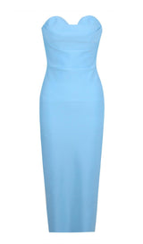 STRAPLESS BANDAGE DRESS