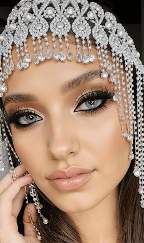 Fascia per capelli con nappe floreali Dedra