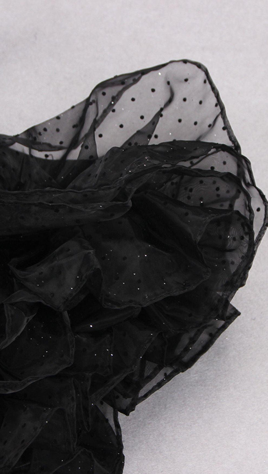 SLIPT BANDAGE MIDI DRESS IN BLACK