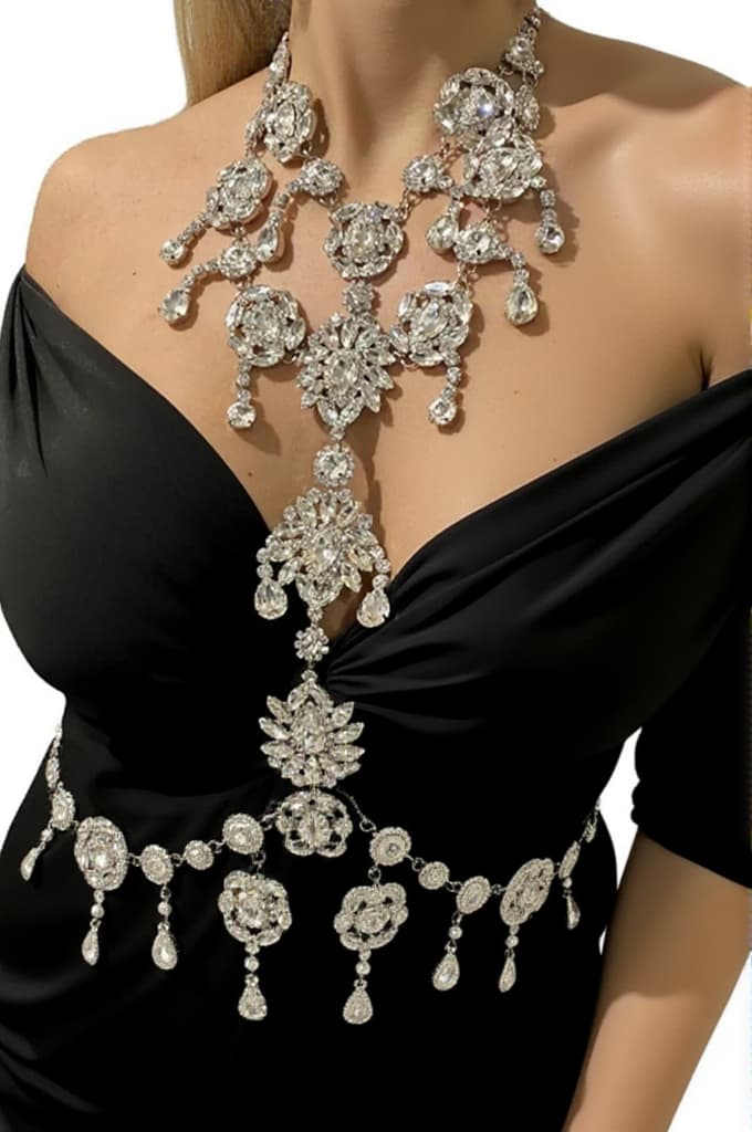 Annalysia Floral Crystal Body Chain