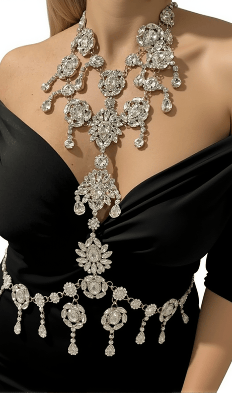 Annalysia Floral Crystal Body Chain