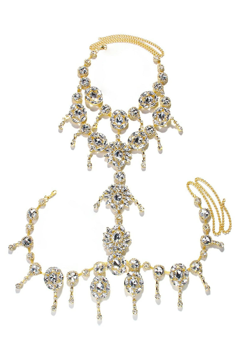 Annalysia Floral Crystal Body Chain