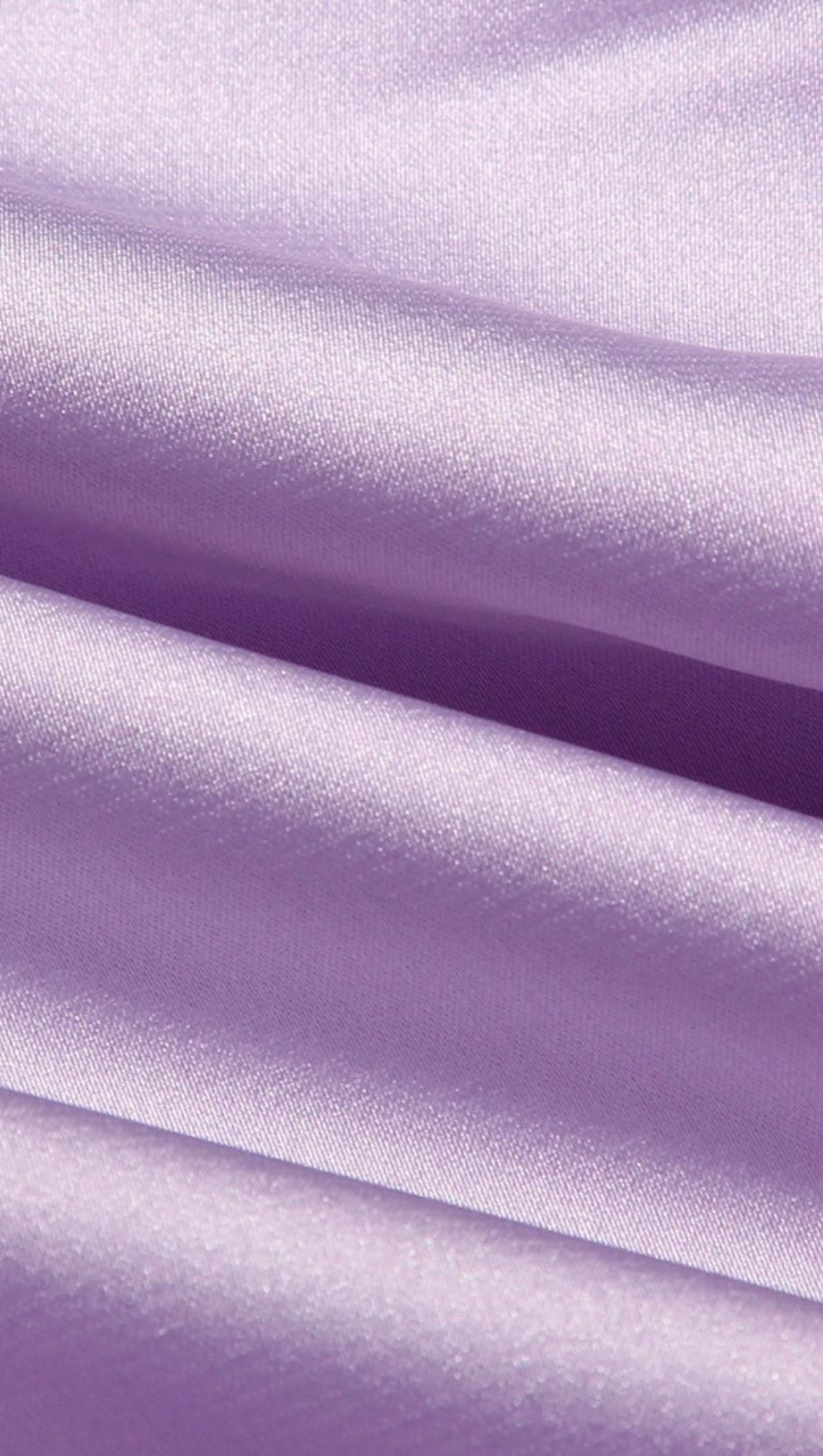 SATIN WRAP FRONT MINI DRESS IN PURPLE