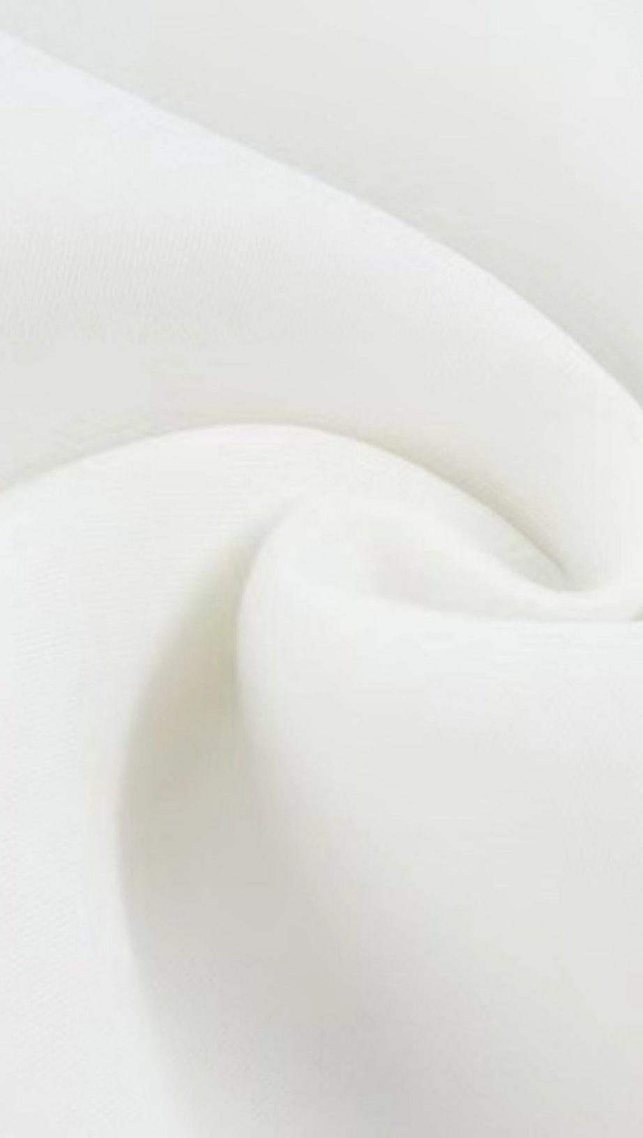 OFF SHOULDER V NECK BODYCON MIDI DRESS IN WHITE