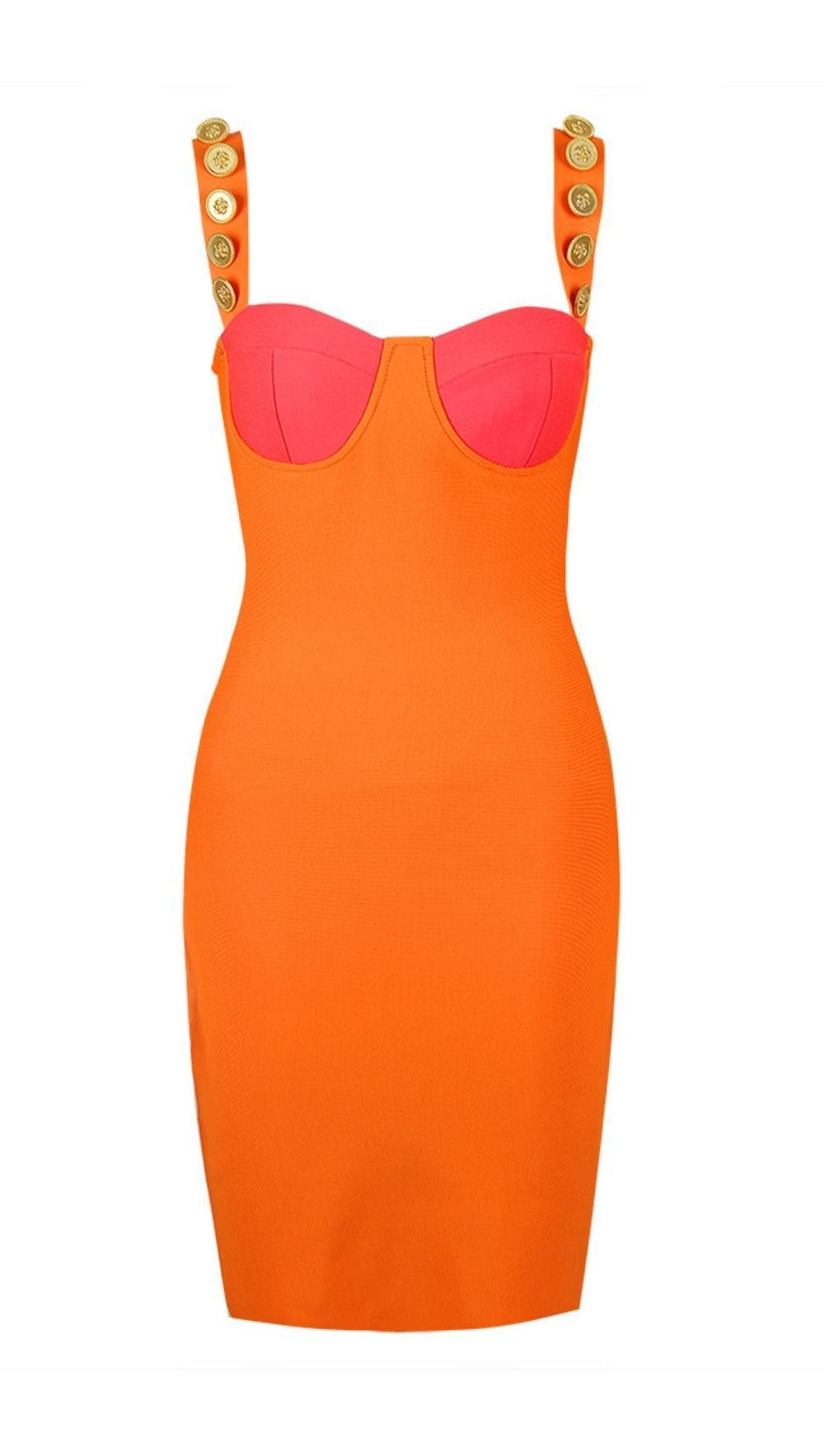 BANDAGE MINI DRESS IN ORANGE