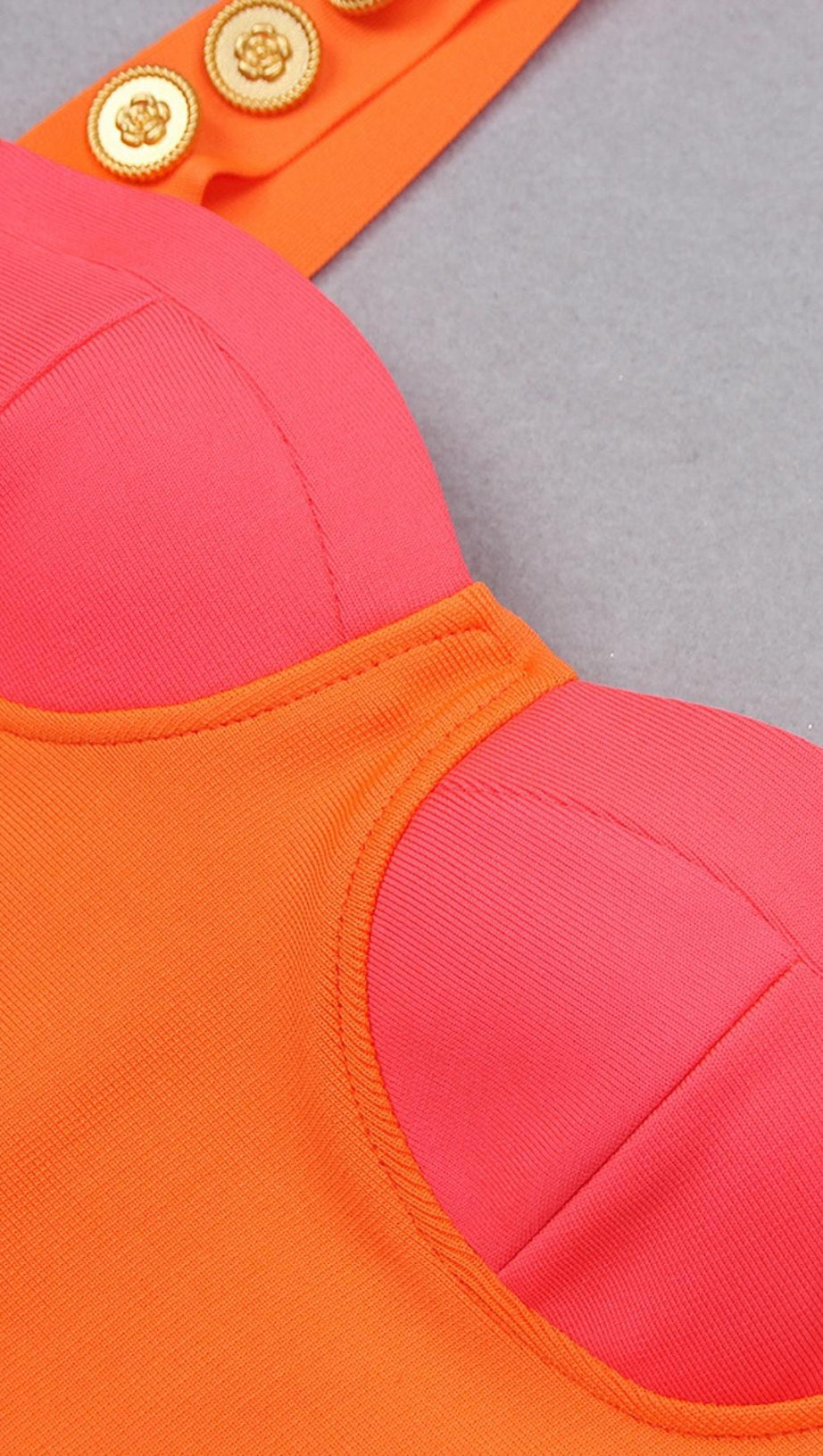 MINI ABITO BENDAGGIO ARANCIONE