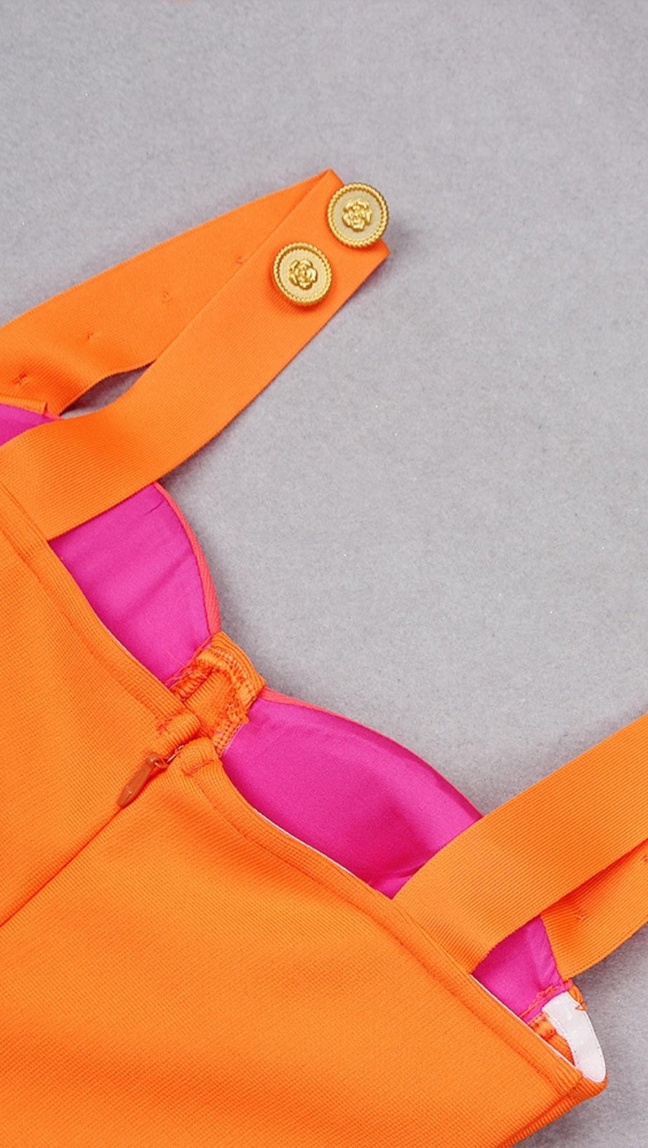 MINI ABITO BENDAGGIO ARANCIONE