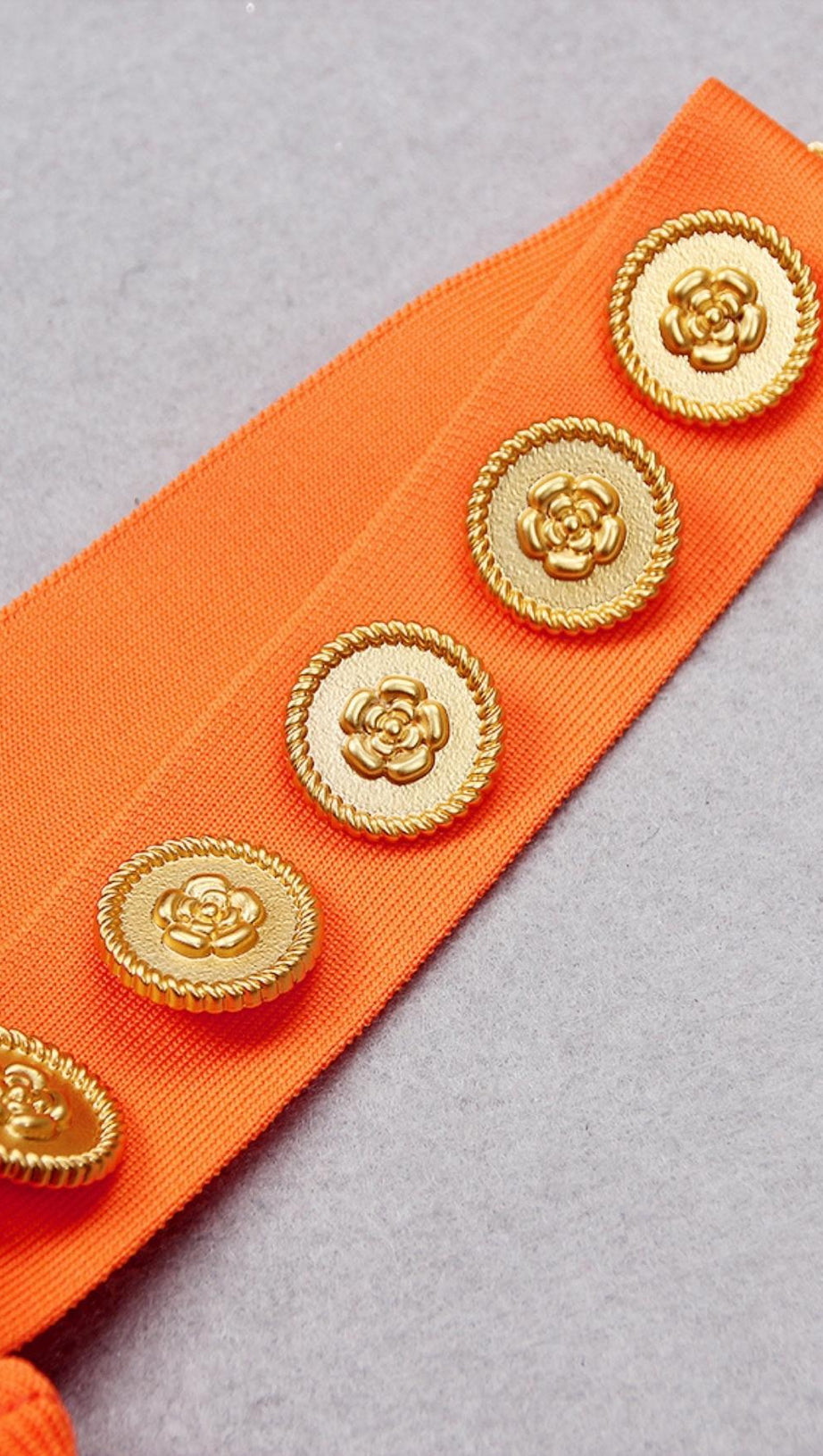 MINI ABITO BENDAGGIO ARANCIONE