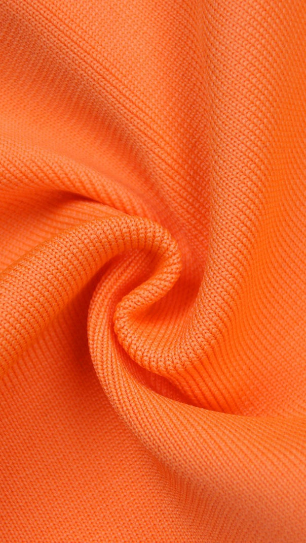 Bandage Mini Dress in Orange