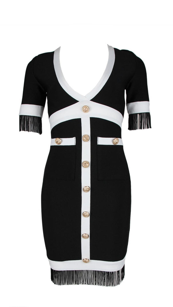 AIIZIE BANDAGE MINI DRESS IN BLACK - product image