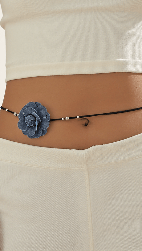 COLLANA CON NASTRO FLOREALE 3D ANNSLEY