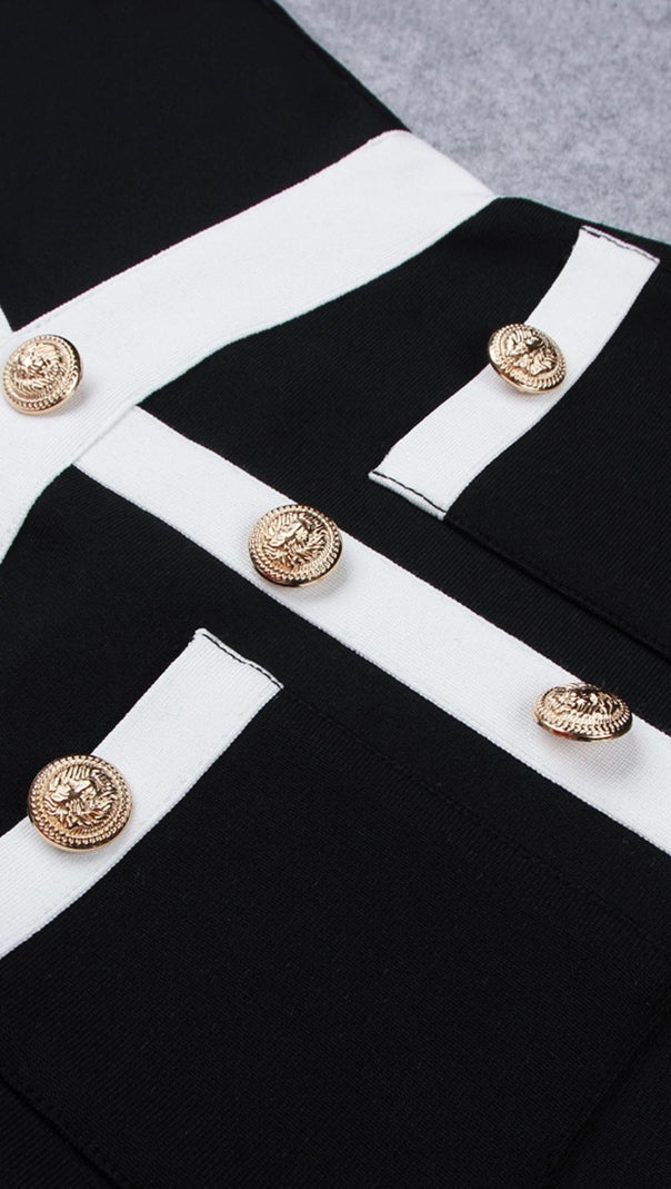 AIIZIE BANDAGE MINI DRESS IN BLACK - product image