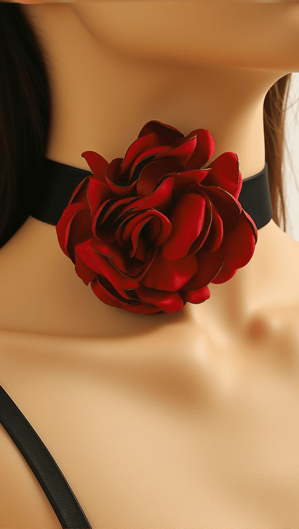 AIIZIE ANNYSTON 3D FLORAL COLLAR NECKLACE - product image