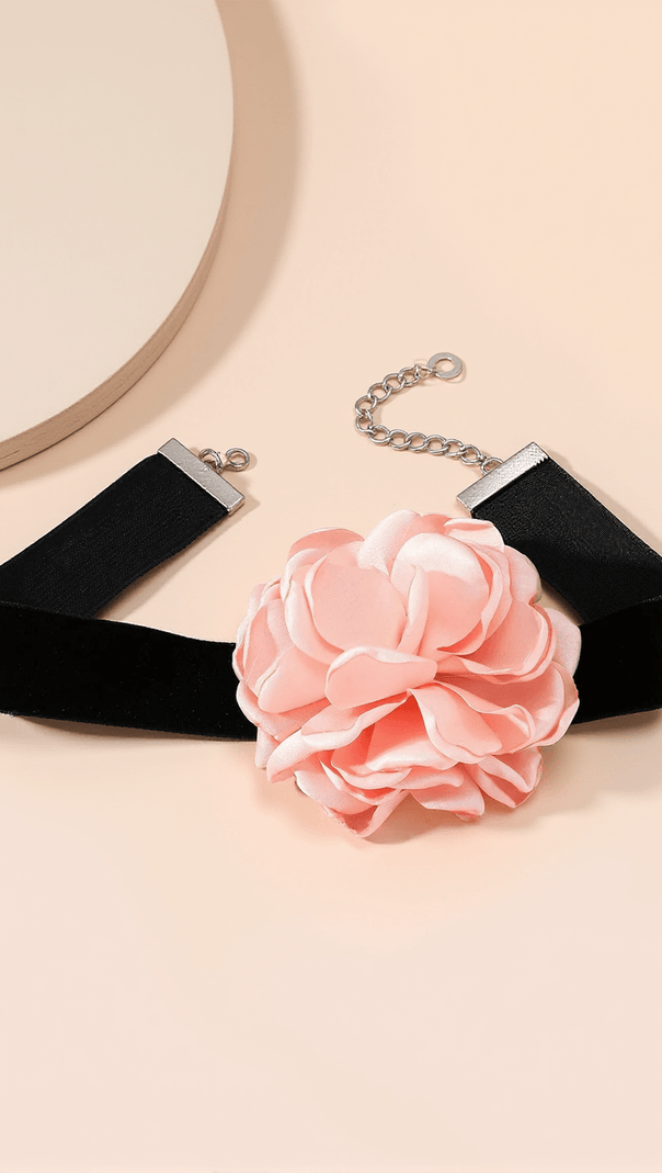 Annyston 3D Floral Collar Necklace