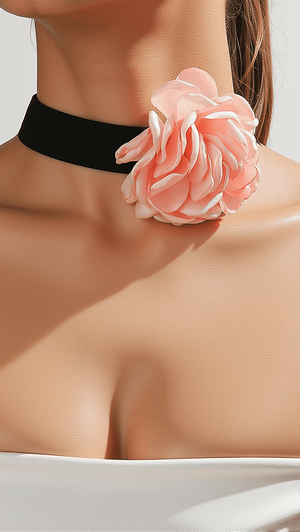 Annyston 3D Floral Collar Necklace