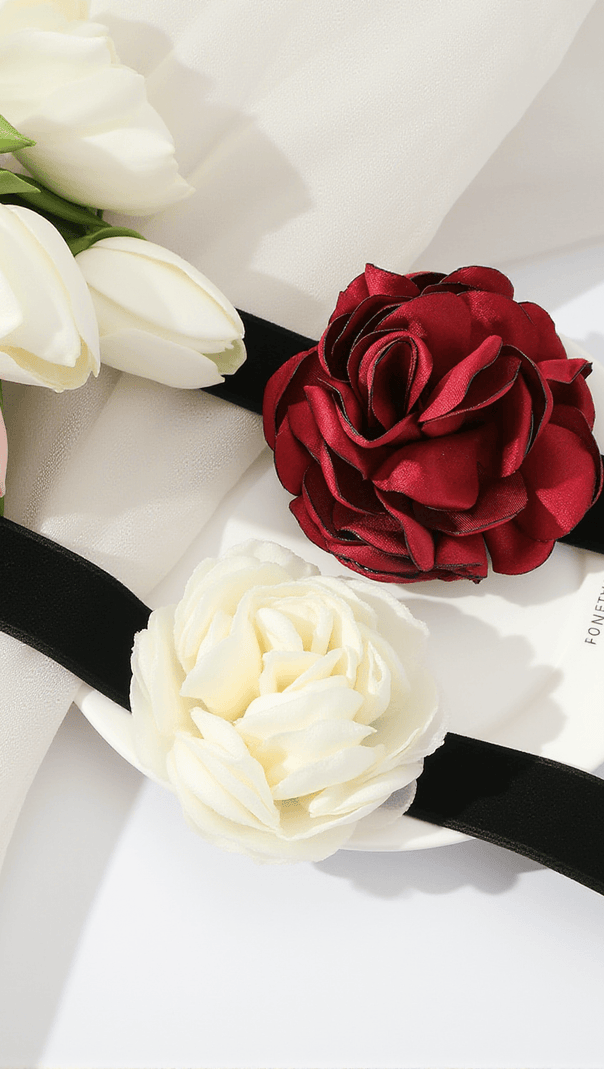 Annyston 3D Floral Collar Necklace