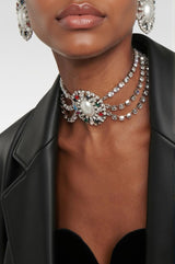 Anslie Pearl Diamond Layer Necklace