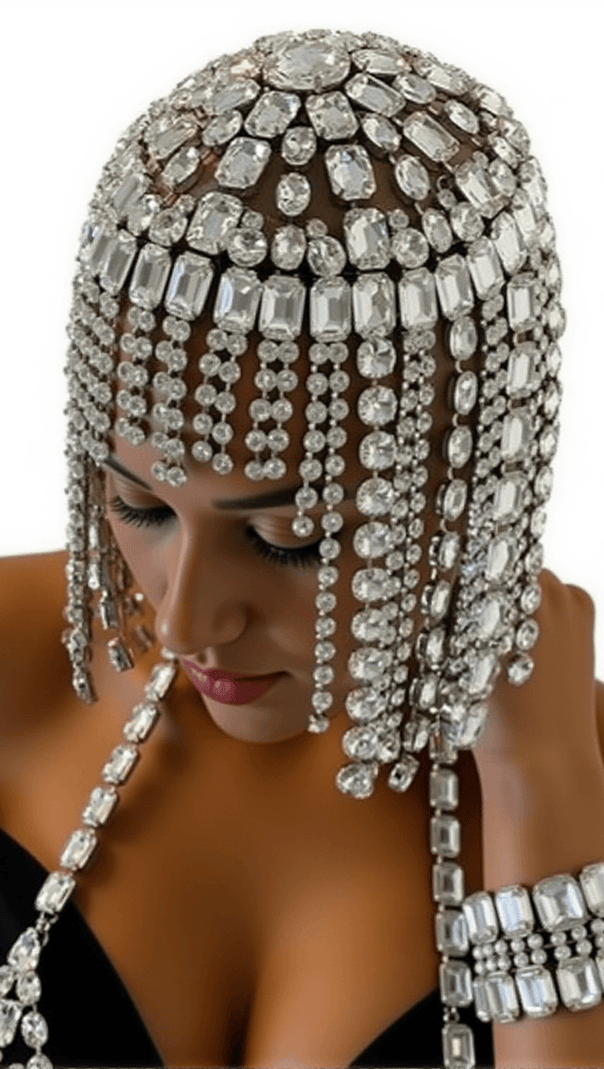 AIIZIE ANTHONI CRYSTAL FRINGE HAIRBAND - product image