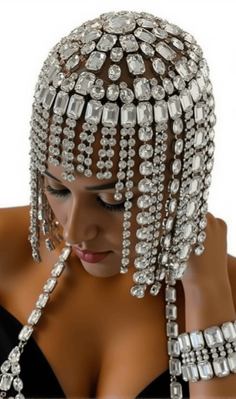 Anthoni Crystal Fringe Hairband