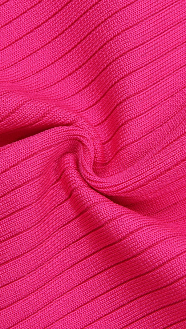 MINIABITO IN MAGLIA ROSSO COMPLETO DI DUE PEZZI