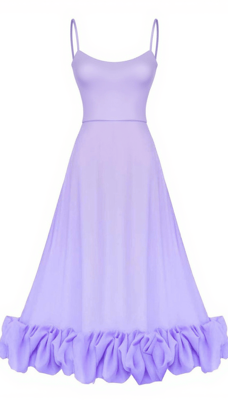 Ilsa Spaghetti-Maxikleid in Violett