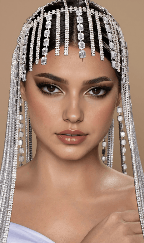 Briny Diamond Crystal Fringe Hairband
