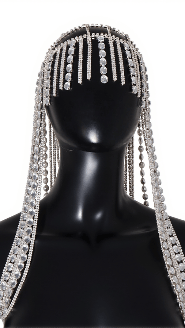 AIIZIE BRINY DIAMOND CRYSTAL FRINGE HAIRBAND - product image