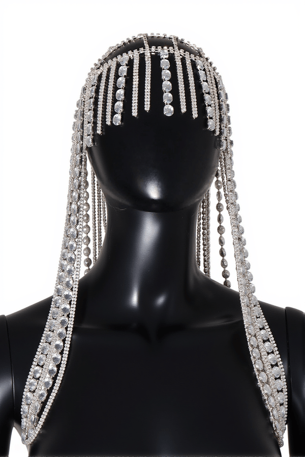 Briny Diamond Crystal Fringe Hairband