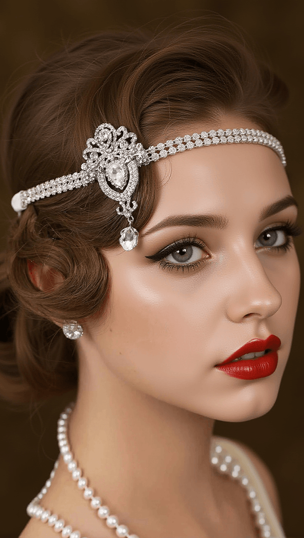 AIIZIE BRYTTNI DIAMOND FLOWER HAIRBAND - product image