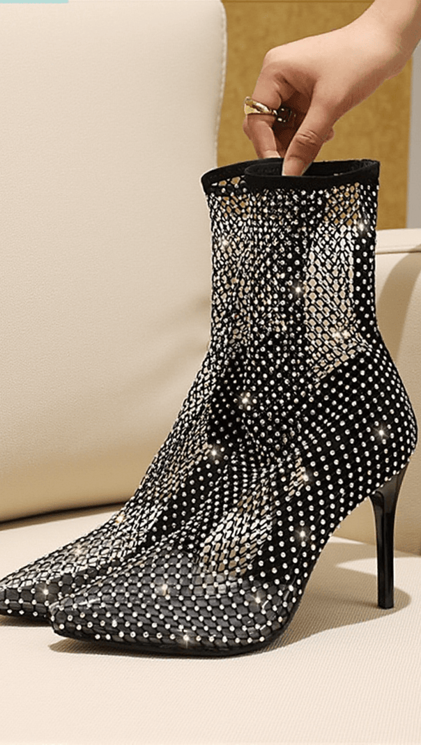 AIIZIE BRITTNEY MESH DIAMOND BOOTS - product image