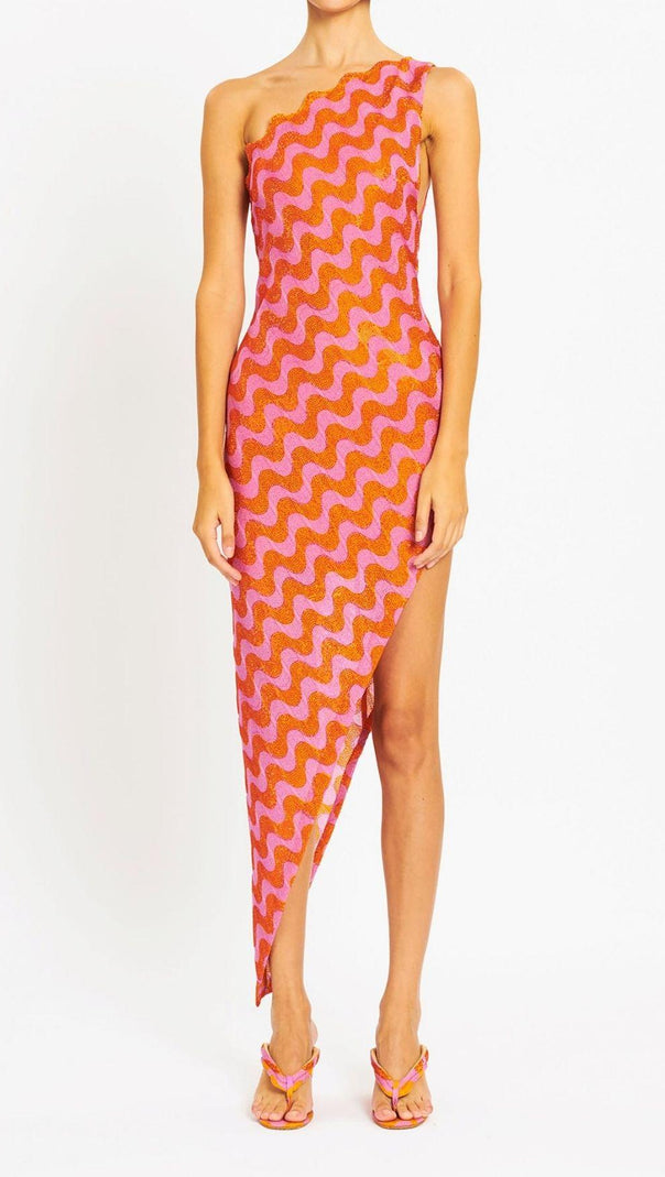 AIIZIE ASYMMETRIC WAVY DRESS - product image