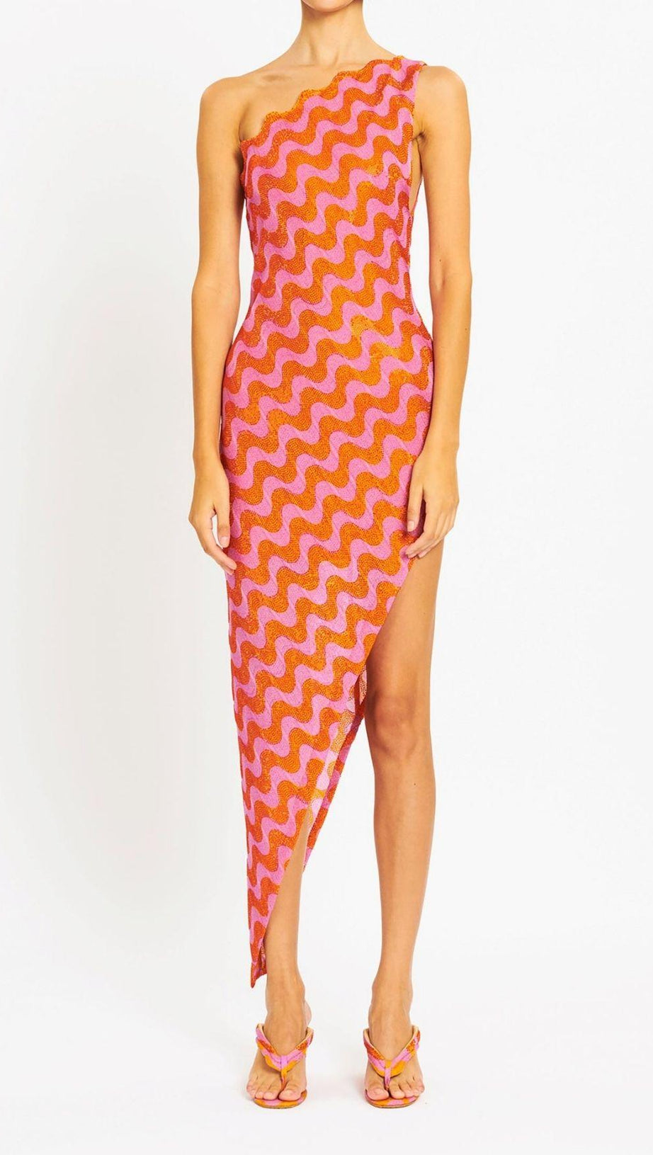 ASYMMETRIC WAVY DRESS